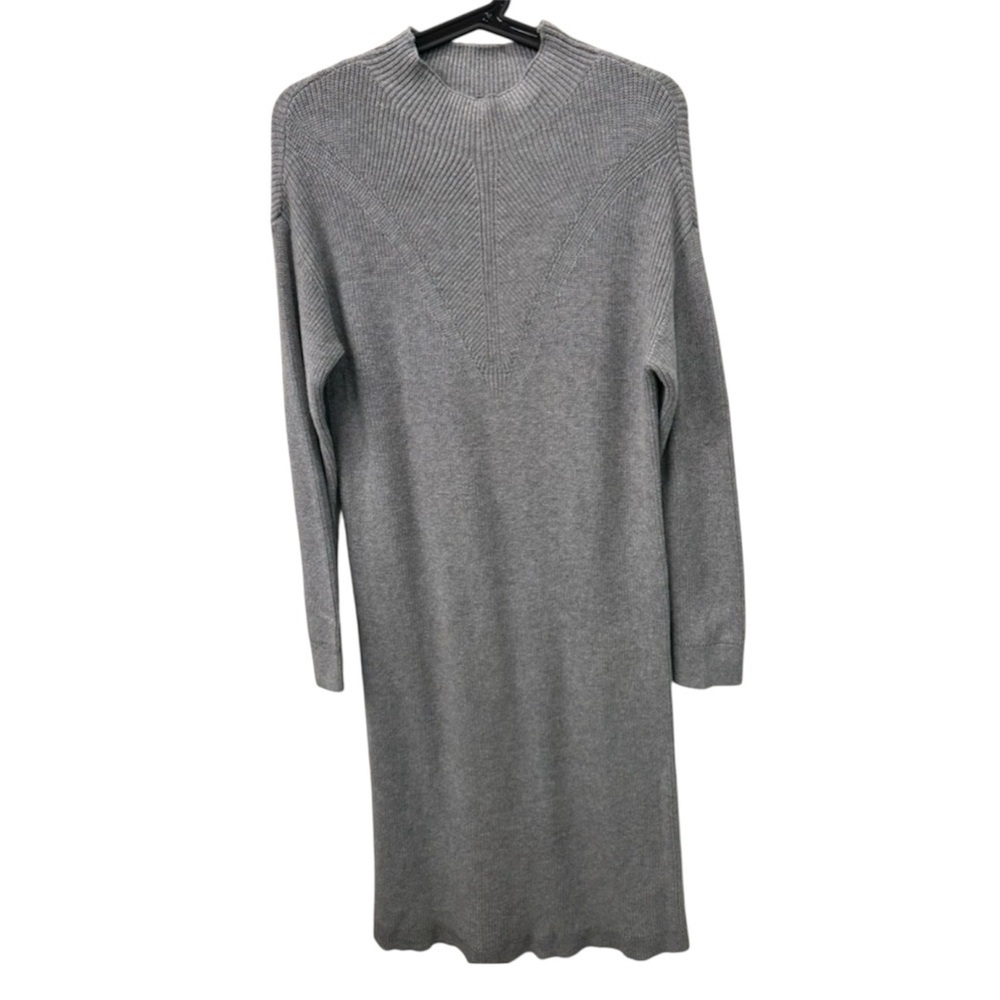 Banana Republic Heather Gray Long Sleeve Knit Sweater Dress Small